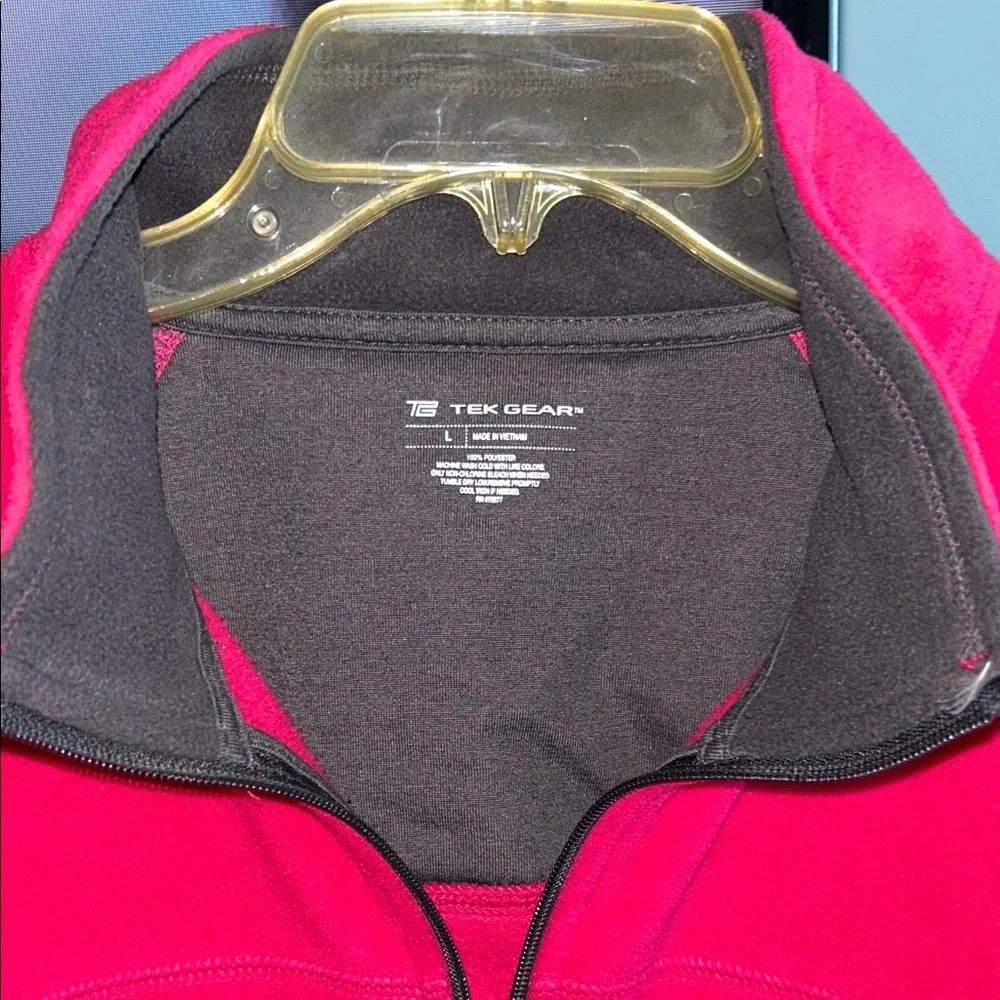 Tek Gear Pink and Gray L/S Sweat Jacket with zipper w/pockets - Picture 6 of 6